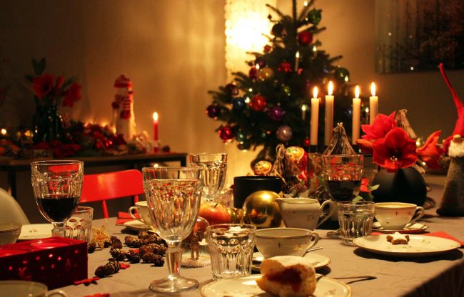 festliche Tischdekoration an Weihnachten - MoKoWo Weihnachten