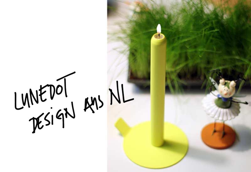 Beitragsbild Kerze von LUNEdot - Design Kerze mit Kerzenständer aus Holland, Interior Blog